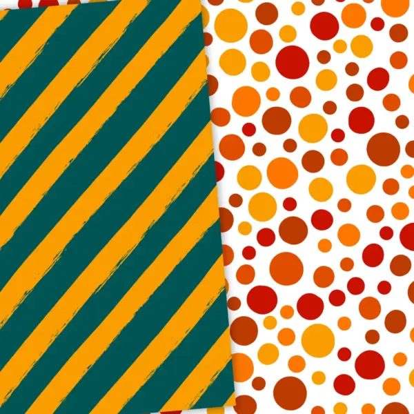 Autumn Leaves Digital Papers for Fall Crafts and Scrapbooking Seamless Patterns in Warm Earth Tones for Invitations and Journals