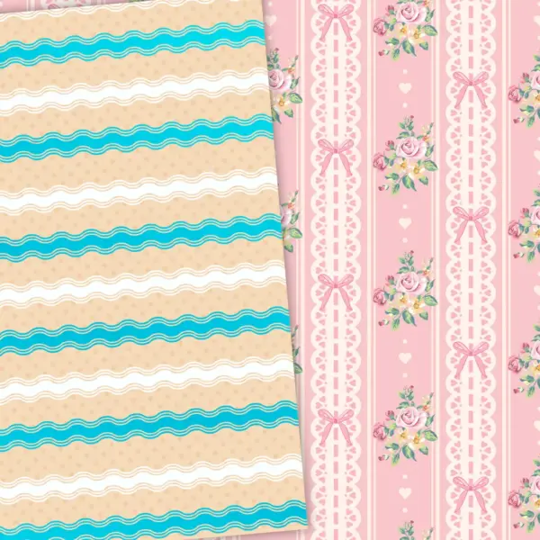 Moana Baby Digital Paper Pack for Scrapbooking and Invitations with Tropical Ocean Patterns and Disney Inspired Designs