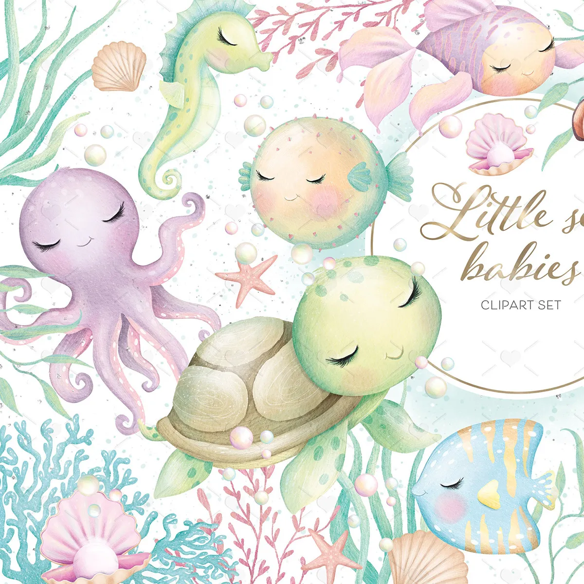 Under The Sea Watercolor Clipart Set for Scrapbooking and Digital Invitations Ocean Life Illustrations with Whales Turtles and Jellyfish 2 Under The Sea Watercolor Clipart Set for Scrapbooking and Digital Invitations Ocean Life Illustrations with Whales Turtles and Jellyfish