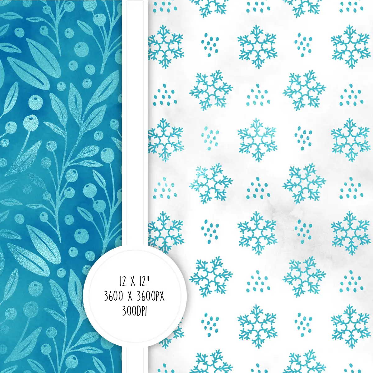 Winter Snowflake Digital Paper Set for Scrapbooking and Card Making Seamless Patterns Blue Silver White Backgrounds 2 Winter Snowflake Digital Paper Set for Scrapbooking and Card Making Seamless Patterns Blue Silver White Backgrounds