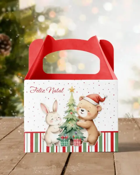 Woodland Christmas Clipart Pack with Vintage Winter Animals for Holiday Crafting Projects and Digital Scrapbooking Designs