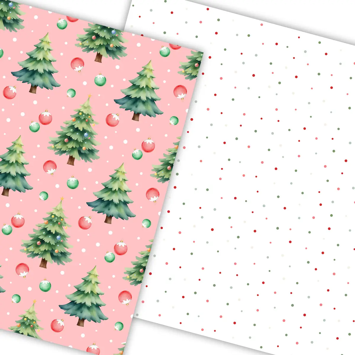 Woodland Christmas Digital Paper Set with Vintage Forest Animals and Pine Trees for Scrapbooking and Holiday Card Making 5 Woodland Christmas Digital Paper Set with Vintage Forest Animals and Pine Trees for Scrapbooking and Holiday Card Making